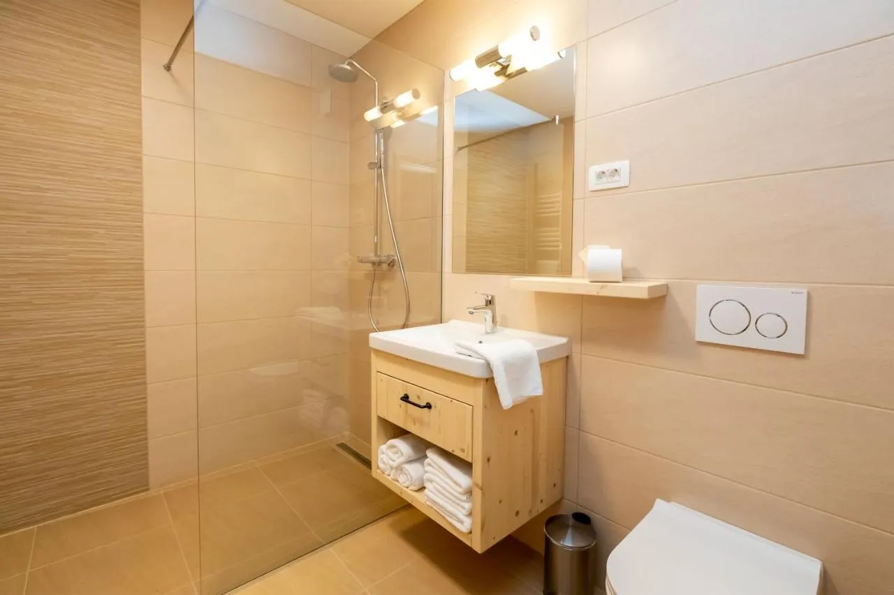 Apartma D: kopalnica s tušem